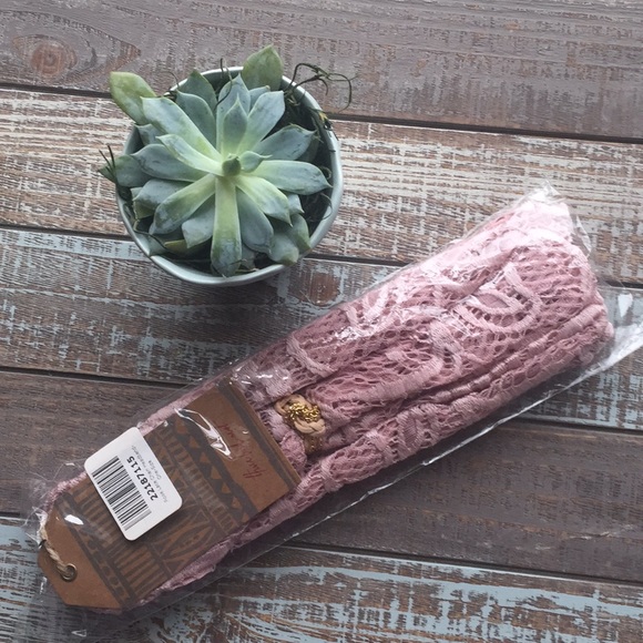 2XHP Light Pink Lace & Chains Head Band - Picture 4 of 4